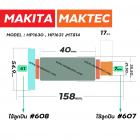 ทุ่นสว่าน MAKITA , MAKTEC สำหรับรุ่น HP1630 , HP1631 , MT814 , M8100 , M8100B * ขดลวดทองแดงแท้ 100 % * #410151