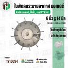 ใบพัดลมมอเตอร์ ใบพัดลมปั๊มน้ำ ( อลูมิเนียม ) 5 นิ้ว รู 19 mm. ( ขันสกูล )  ( 126 mm. x 19 mm. )  ( ใบพัดลมระบายอากาศ ) #